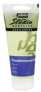 Fosforeskující barva Pébéo 100ml – žlutá