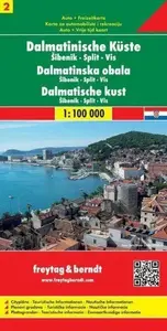 AK 0704 Dalmatské pobřeží 1:100.000 (Šibenik - Split - Vis, list 2) / automapa + rekreační mapa