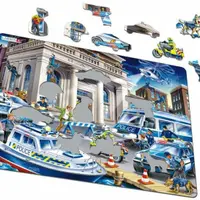 Puzzle MAXI - Policie - loupež v bance/43 dílků