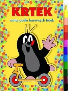 Maluj podle barevných teček A5 + MAXI voskovka - Krtek 1 - KRTEK (AK8728)