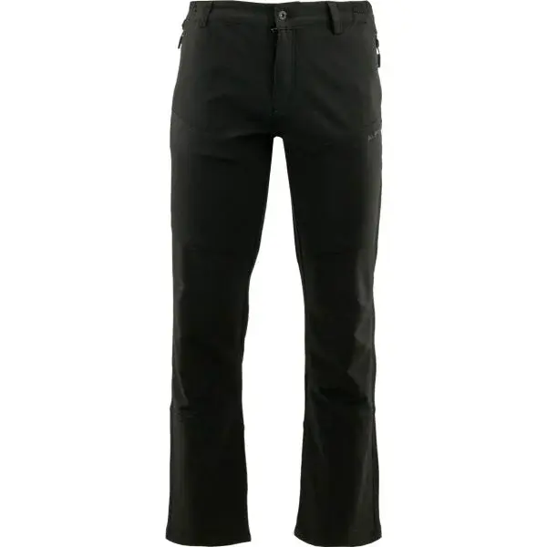 ALPINE PRO MUSAR Pánské softshellové kalhoty, černá, velikost