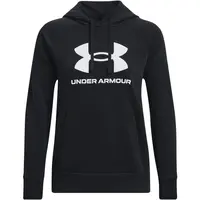 Under Armour RIVAL FLEECE BIG LOGO Dámská mikina, černá, velikost