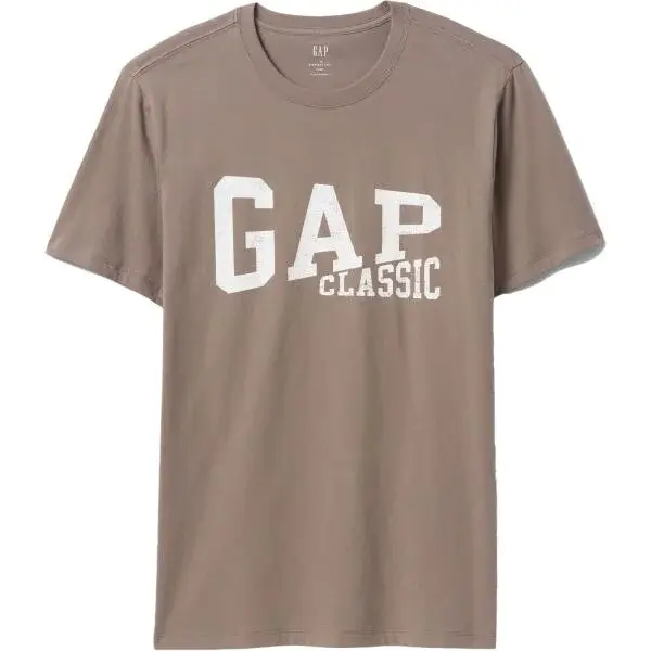 GAP CLASSIC Pánské tričko, hnědá, velikost