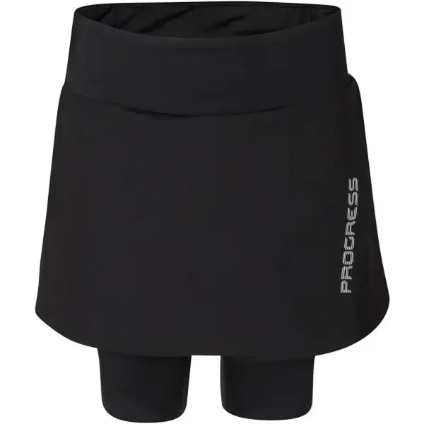 PROGRESS VUELTA SKIRT Dámská cyklistická sukně, černá, velikost
