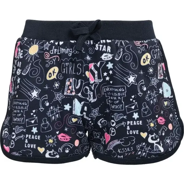 Lewro MAB Dívčí úpletové šortky, tmavě modrá, velikost 164-170