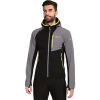 KILPI BALEO Pánská softshellová běžecká bunda, šedá, velikost XXXL