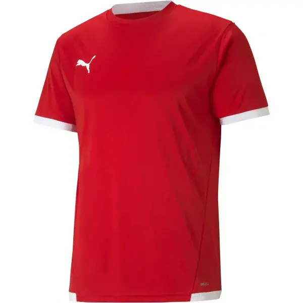 Puma TEAM LIGA JERSEY TEE Pánské fotbalové triko, červená, velikost XXL