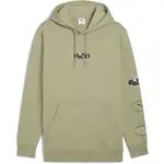 Puma ESSENTIALS LOGO LAB EXEKUTION HOODIE Pánská mikina, khaki, velikost