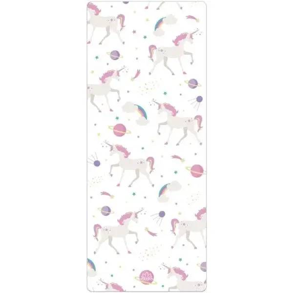YOGGYS CHILDREN'S EXERCISE MATÍ UNICORN Podložka na jogu detská, biela, veľkosť