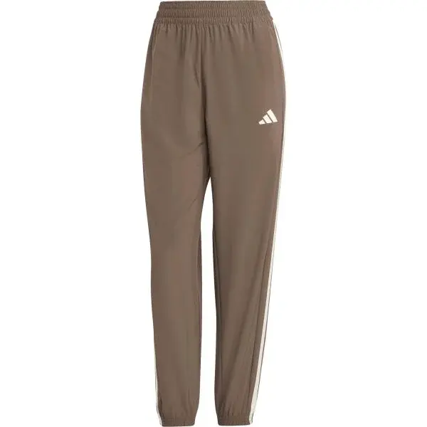 adidas ESSENTIALS 3-STRIPES WOVEN PT Dámske tepláky, hnedá, veľkosť