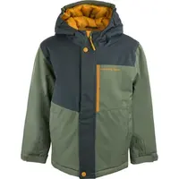 ALPINE PRO GERGO Dětská lyžařská bunda, zelená, velikost 128-134