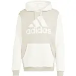 adidas ESSENTIALS FLEECE BIG LOGO HOODIE Pánská mikina, béžová, velikost