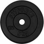 Fitforce PLB 5 KG x 25 MM Nakládací kotouč, černá, velikost 5 KG