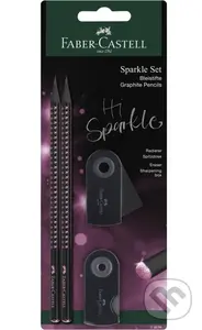 Grafitová ceruzka Sparkle set black-rose BL