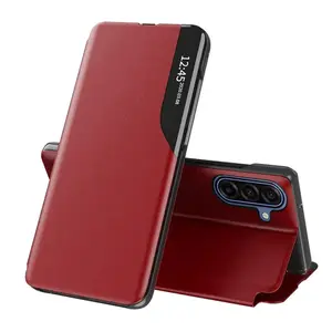 Eco Leather View Case, Samsung Galaxy A17 5G, červené