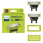 PHILIPS Oneblade 360 ​​QP624/50 náhradné hlavice a body kit 2 kusy