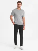 Ombre Elegant men's SLIM FIT chino pants - graphite