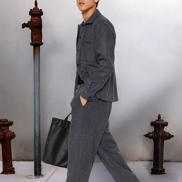 Trendyol Gray Wide Leg Stamp Trousers