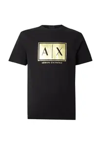 ARMANI EXCHANGE Tričko  zlatá / čierna