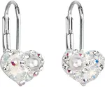Evolution Group - Pavona Srdíčkové náušnice s krystaly Swarovski 31125.9 white