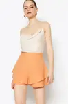 Dámské kraťasy Trendyol Skirt-Looking Shorts