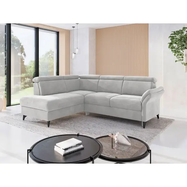 Sit & More ROHOVÁ SEDAČKA, textil, barvy stříbra