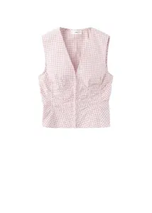 MANGO Blúzka 'FRANCHY'  hnedá / rosé