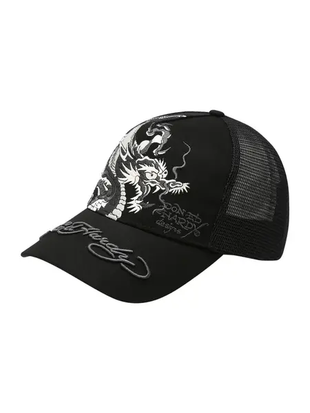 Ed Hardy Čiapka  sivá / čierna / biela