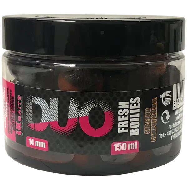 LK Baits DUO X-Tra Fresh Boilies Sea Food/Compot NHDC 14mm 150ml