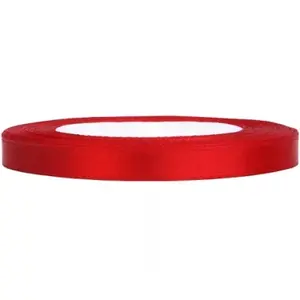 Stuha Saténová 0,6cm/25m červená