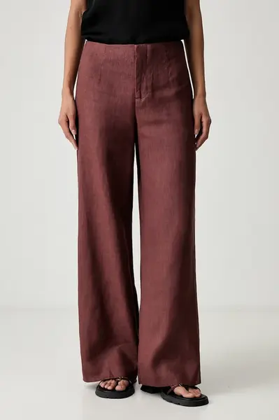 Bardot kalhoty culottes dámské lněné DOMENICA