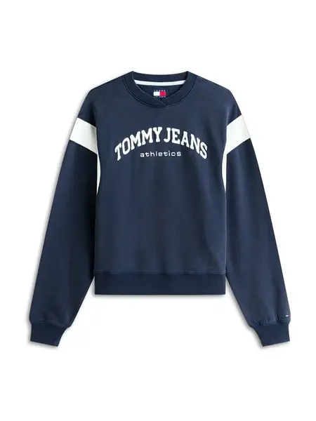 Tommy Jeans Mikina 'Varsity'  modrá / biela