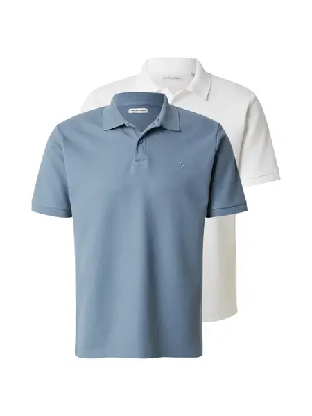 JACK & JONES Tričko 'JJEAUSTIN'  opálová / biela
