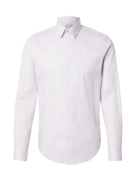 Calvin Klein Košeľa  sivá / biela