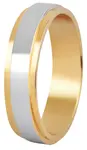 Beneto Exclusive Dámsky bicolor prsteň z ocele SPD05 52 mm