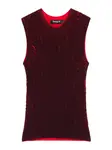 Desigual Tričko  bordová