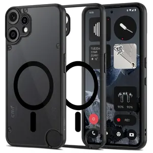 Tech-Protect Magmat MagSafe kryt na Nothing CMF Phone 2 Pro, čierny/priesvitný