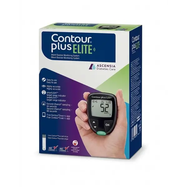 CONTOUR Plus Elite glukomer s príslušenstvom