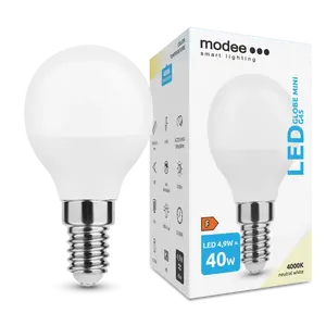 Modee LED Globe Mini G45 4,9W E14 neutrálna biela