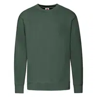 Green Men's Sweatshirt Lightweight Set-in-Sweat Sweat Fruit of the Loom
