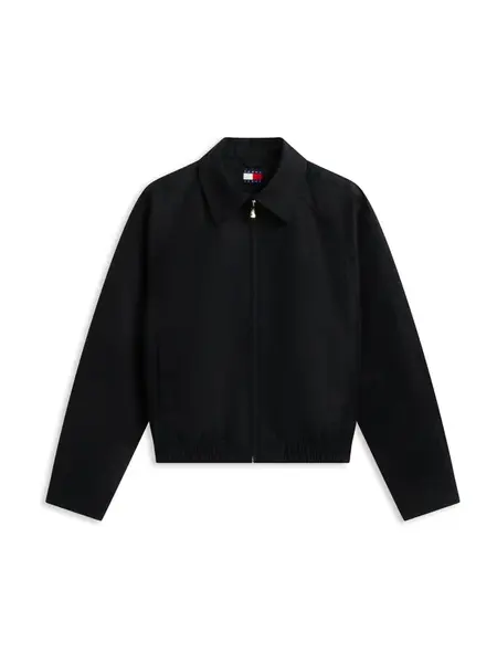 Tommy Jeans Prechodná bunda  čierna