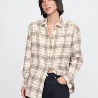 GAP Oversize flanelová košile Big Shirt - Dámské