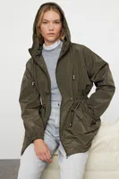 Trendyol Khaki Oversize nepromokavá pláštěnka s kapucí