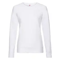 Bílá klasická lehká mikina Fruit of the Loom