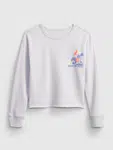 GAP Dětská mikina graphic boxy crew - Holky