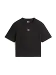 Tommy Jeans Tričko 'Tommy Badge Boxy'  červená / čierna / biela
