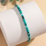 Dyed Synthetic Imperial Jasper Heishi Beaded Braided Bracelets