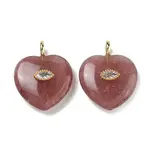 Natural Strawberry Quartz Pendants