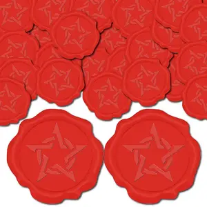 50Pcs Adhesive Wax Seal Stickers