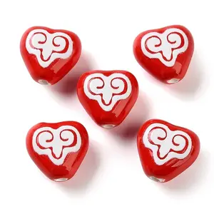 Printed Handmade Porcelain Beads